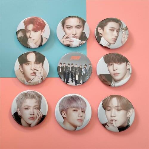 1pcs Kpop ATEEZ badge new album TREASURE EPILOGUE Action To Answer metal brooch new arrivals wholesale hot sale