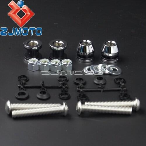 2003-2017 Motorcycle Sissy Bar Backrest Mounting Docking Hardware Kit For Harley Softail Fatboy Night Train Heritage Springer