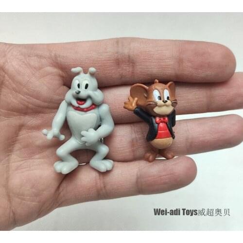 36pieces/lot 3-4cm High quality workmanship cat and mouse classic cartoon animation Doll Mini Set Toy