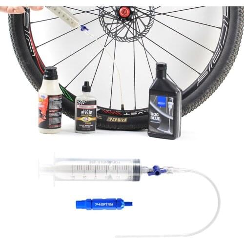 Tubeless Tire Liquid Injection Tool MTB Road Bike Tubeless Sealant Injector Syringe Tool Optional Valve Core Removal Tool