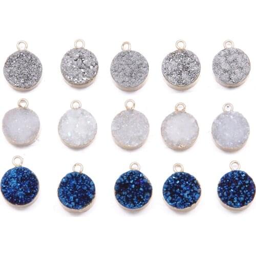 Natural Stone Brazilian Slice Agates Pendants for Necklace Women Jewelry Making Reiki Healing Jewellery Gift