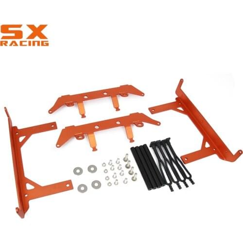 Motorcycle Aluminum Radiator Guard Cover Bracket Set For KTM SX XC XCF XCW XCFW EXC EXCF 125 150 250 350 450 500 FC FE Dirt Bike