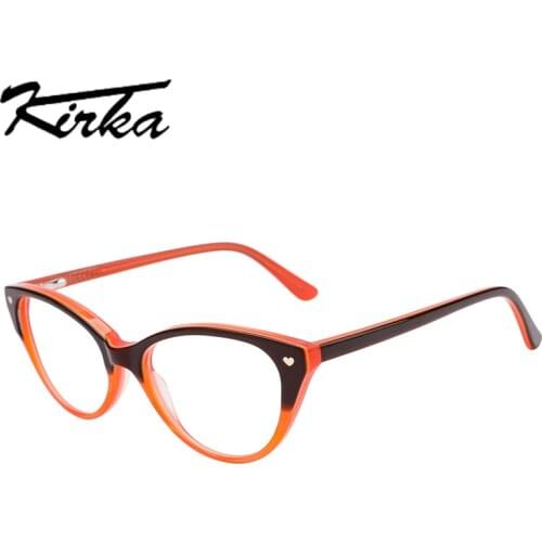 Kirka Oval Blue light Blocking Glasses Children Acetate Light Frame Anti Blue Ray Eyeglasses Boy girl Classic Computer Eyewear