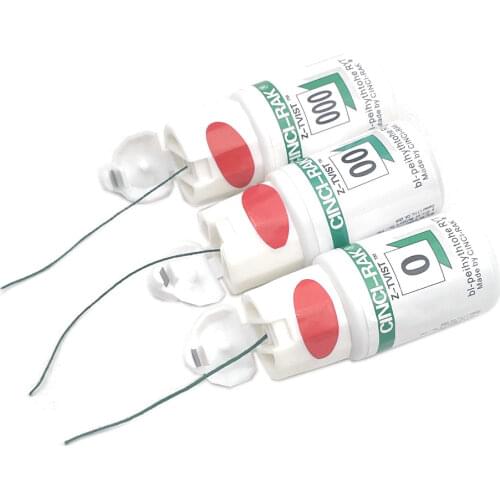 Dental Thread Disposable Gingival Retraction Cord Knitted Cotton Gum Line Dentist Material 1 Bottle Size 0 00 000