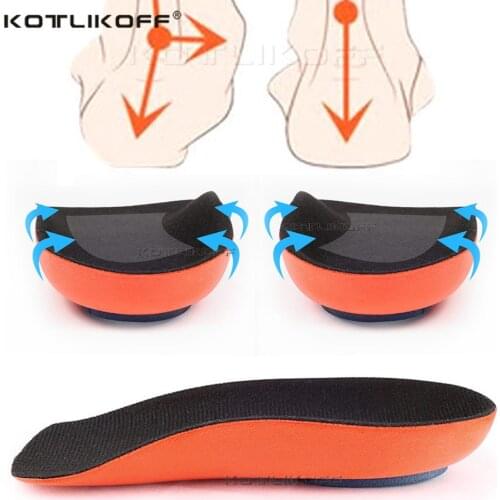 Plantar Fascia Insoles Super Shock Absorption High Elasticity Running Half Pad Arch Support Decompression Orthopedic Heel Pads