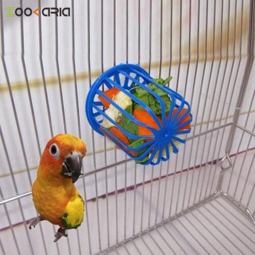 2Pcs Creative Multi-Purpose Cage Hanging Toys Bird Fruit Vegetable Feeder Basket Parrot Feeder Pet Feeding Supplies Dropshipping