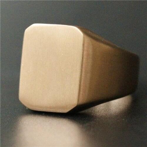 Drop Ship 4 Colors Cool Cube Ring 316L Stainless Steel Ladies Mens Party Biker Dull Polishing Band Ring