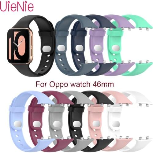 Official High Quality Silicone Strap For Oppo Watch 46mm Band Classic Durable Colorful Wristband Bracelet Watch Accessories