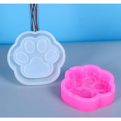 Crystal Epoxy Resin Mold Cat Claw Ashtray Casting Silicone Mould DIY Crafts Decorations Making Tools