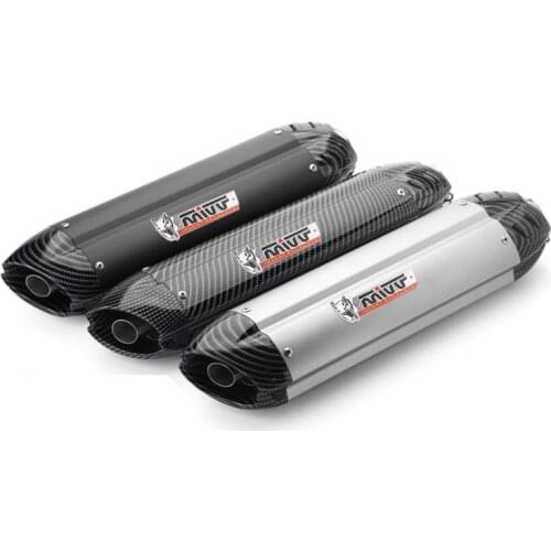 Universal 51MM Motorcycle Exhaust Muffler Pipe Escape moto mivv for kawasaki er6n sv650 crf 230 Z800 R1 cb650f cb1000r cbr250r