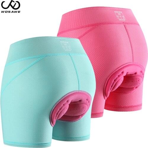 WOSAWE Women Cycling Shorts Tights Breathable Quick Drying MTB Road Female Riding High Waist leggings Shorts ciclismo pants