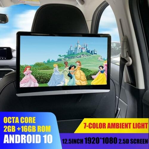 New 2PCS 13.3"Rear Seat Entertainment Video Player Android10 Car Multimedia Headrest MonitorHD Airplay Tablet Movie Video Player
