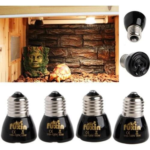 25W Reptile Pet Breeding Ceramic Emitter Heated Heater Light Lamp Bulb