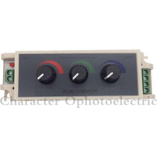 1PCS DC12-24V 3A rgb controller 3 channel RGB led dimmer controller for led strip 3528 5050