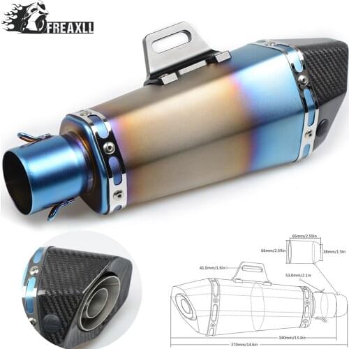 36-51MM Universal Motorcycle Exhaust Pipe muffler Dirt Bike With DB Killer For Aprilia RSV 4 Honda shadow X-ADV Suzuki SV 650