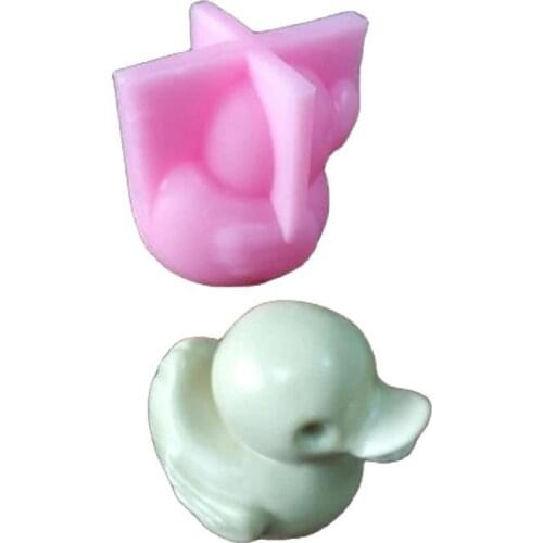 3D Duck Silicone Candle Mold Clay Soap Molds Fondant Cake Decorating Tools Gumpaste Chocolate Moulds Kitchen Baking K289