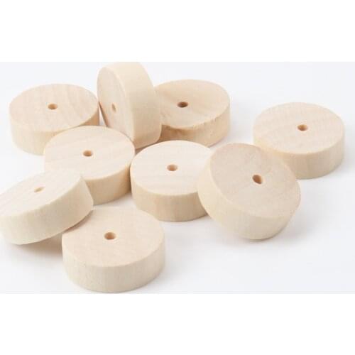 Natural Wooden Cylindrical Round Shape Spacer Loose beads For Jewelry making Handmake DIY Accessory 30x10mm 5pcs KL133-RH