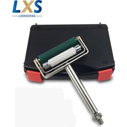 60~300 LPI Stainless Steel Flexographic Handle Ink Proofing Instrument Manual Ink Color Printing Roll Anilox Rubber Roller