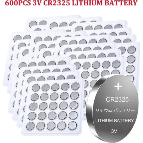 600pcs cr 2325 ECR2325 DL2325 CR2325 3V Lithium Battery For Watch computer Remote Control Calculator button cell coin battery