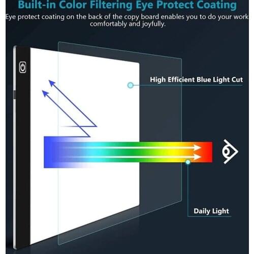 A3/A4 Art Design Stencil Copy Pad LED Light Box Tracing Drawing Board Tattoo Graphic Tablets Art Painting Sketching Writing Pad