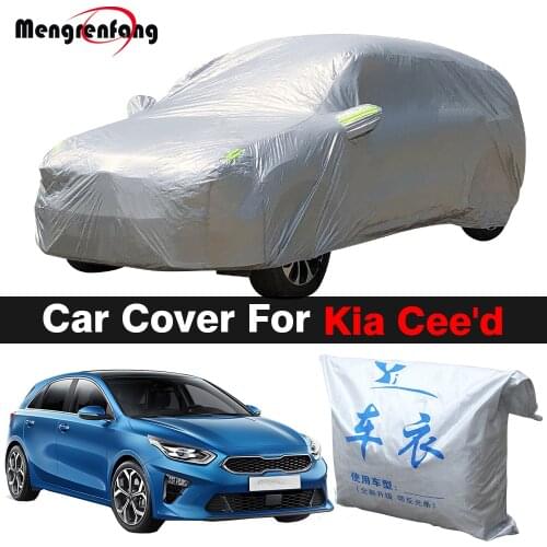 Car Cover Outdoor Sun Anti-UV Snow Rain Protection Auto Cover Dustproof For Kia Cee'd Ceed