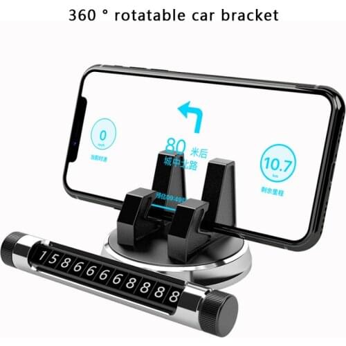 Phone car holder with stop sign universal car navigation bracket dashboard phone stand new multi rotatable phone holder