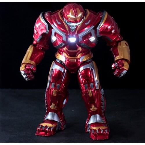 Disney Marvel Iron Man Glowing Hulkbuster The Avengers Model Puppet Super Hero Action Figure Toy Collection Children Adult Gift