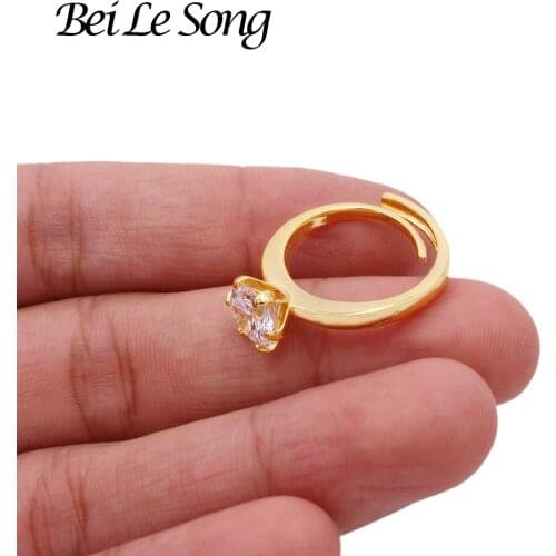 French womens jewellery couple rings for women accessories Dubai gold color rings wedding resizable ring bridal gifts African