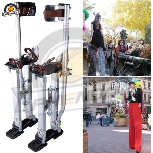 PHENDO Drywall Stilts 24"-40" Adjustable Aluminum Tool Stilt for Painting Taping or Cleaning Walking Aluminum drywall stilt