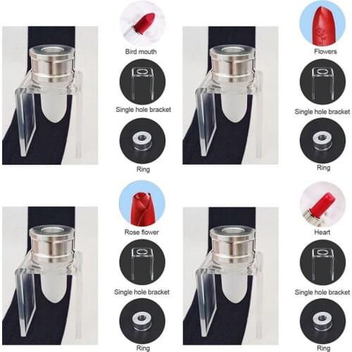 3 piece set DIY 12.1mm simple lipstick filling tube silicone mold aluminum ring single hole bracket homemade lipstick tool simpl