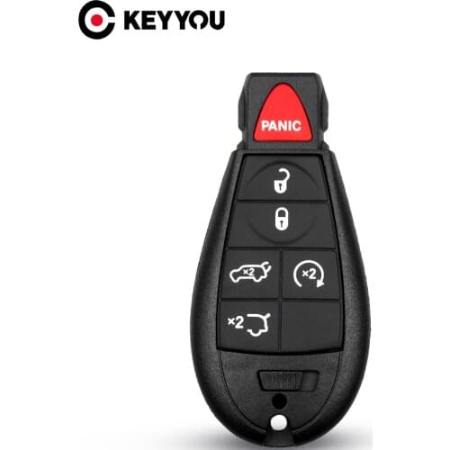 KEYYOU 6Buttons For Chrysler Town & Country For Jeep Grand Cherokee For Dodge Magnum Durango Remote Fob Case Smart Car Key Shell