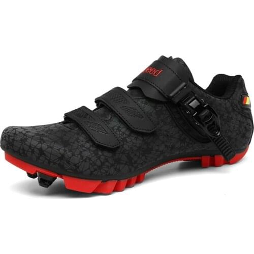 Fashion Reflective Cycling MTB Shoes Sneakers Women Men Mountain Bicycle Shoes Buckle Design Non Slip Men Road Bike Shoes Flat