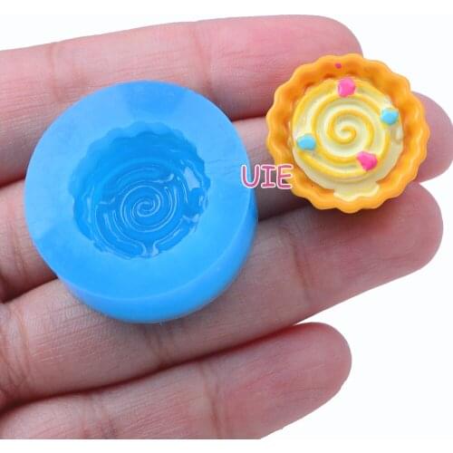 GYL369U 19.7mm Round Cake Silicone Mold Fondant Cake Decoration Candy Resin Clay Earrings Necklace Craft Soap Candle FOOD SAFE