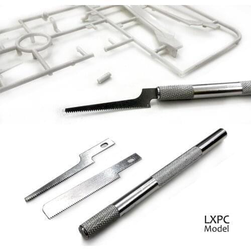 2Blade Mini Hand Saw Military Model Making Clay Hand-made Renovation Cutting Tool Steel Model Saw