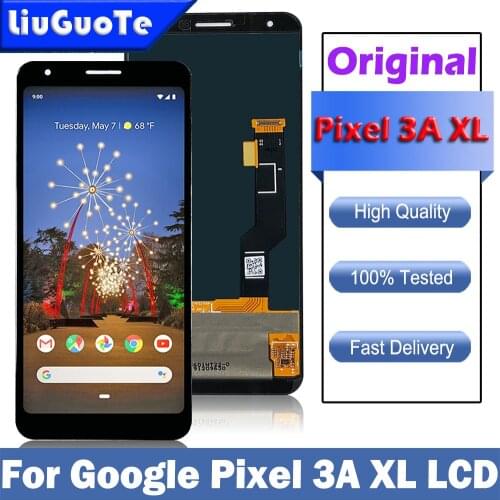6.0" Original Amoled For Google Pixel 3A XLG020C G020G LCD Display Touch Screen Digitizer Assembly Pixel 3AXL LCD Screen