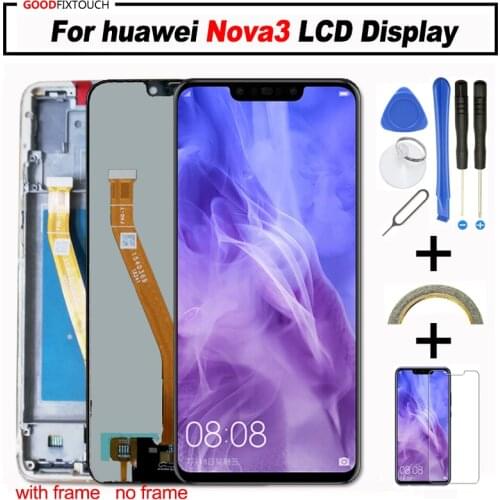 Original LCD For HUAWEI Nova 3 LCD Display Touch Screen Replace For HUAWEI Nova 3i LCD Nova3 3e 3i Display Replacement parts