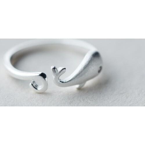 Exaggerated Personality Retro Whale Fish Rings For Women Charm Engagement Rings Men Vintage Knuckle Finger Jewelry 2020