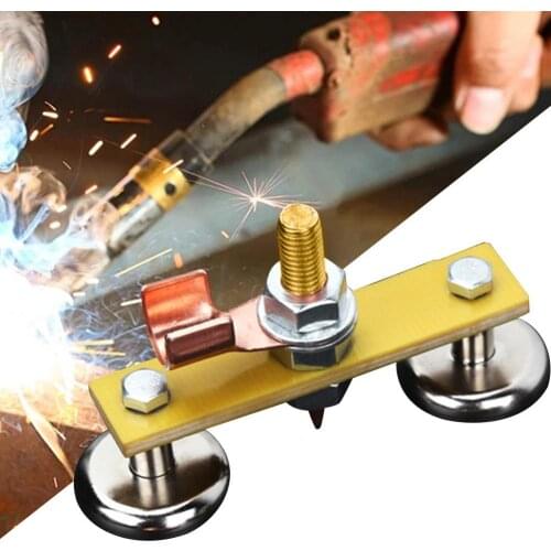 Durable Small Magnet Head Rust-proof Magnetic Alloy Third Generation Welding Ground Clamp Adsorption Hardware Power Tool