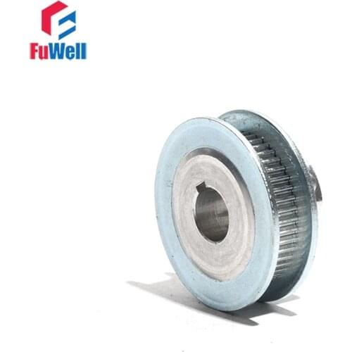 S2M 48Teeth Synchronous Wheel Aluminum Alloy Timing Belt Pulley S2M-48T with Keyway 8/10/12/14/15mm Bore Transmission Pulley