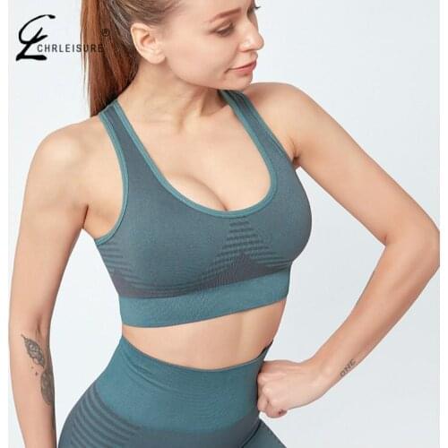 Sexy Sports Push Up Bra Womens Underwear Shockproof Running Bra Fitness Bratte Women