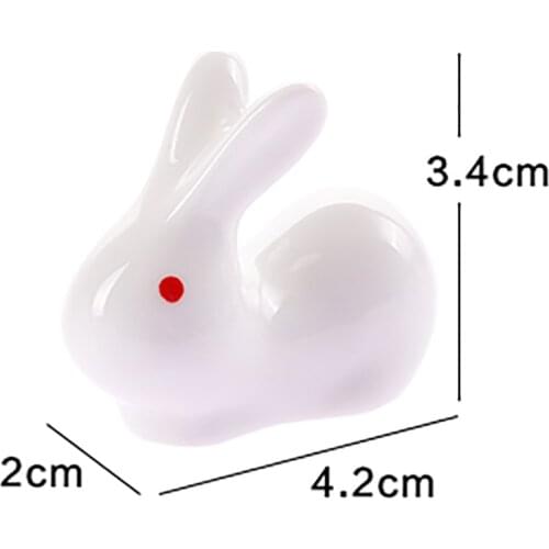 Cute Ceramic Chopsticks Cartoon Holder Rack Rabbit Chopsticks Holder Rabbits Chopsticks Care Storage Fashion Kitchen Tableware