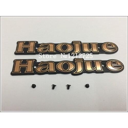 Motorcycle fuel tank label haojue fuel tank label aluminum