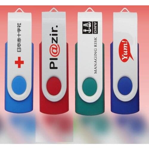 Custom LOGO New USB Simple Swivel USB 2.0 Memory flash stick Pendrive 4GB 8GB 16GB 32GB 64GB 128GB