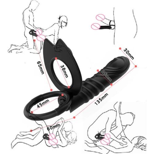 G Spot Bullet Vibrator Double Penetration Penis Strap On Dildo Vaginal Anus Female Masturbation Sex Toys For Woman Men Couples