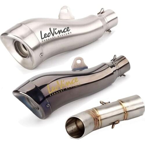 YZF-FZ8 Motorcycle Exhaust Muffler Leovince escape moto Slip-on DB killer Middle link Pipe For Yamaha FZ8 Fazer FZ8N FZ8S FZ800