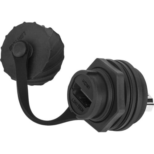 High quality HDMI aviation plug HDMI IP67 industrial waterproof connector connector socket panel lock