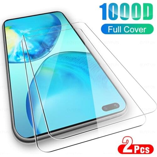 2Pcs Full Cover Protective Glass For Infinix Note 8 Tempered Glass For InfinixNote8 Note8 7 6.95" Phone Screen Protector Film