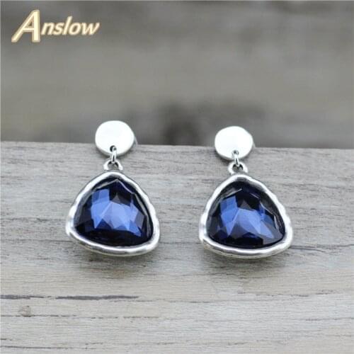 Anslow Brand Trendy Fashion Jewelry Wholesale Vintage Retro Heart Statement Drop Earrings For Female Elegant Wedding LOW0036AE
