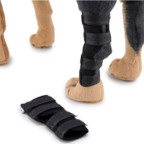 1pair Pet Knee Pads Dog Hind Leg Hock Joint Wrap Support Brace Protector Breathable Injury Recover Legs Dog Protector Support