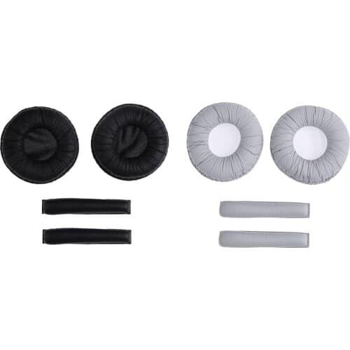 1 Pair Earphone Ear Pads w/Headband Cushions for Sennheiser PX100 PX200 Audio Video Earphone Accessories High Quality Earpads